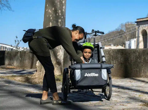Addbike - AddBike+ Kid Kit | Front - Mounted Family Cargo Bike Conversion - Hitch A Bike - 