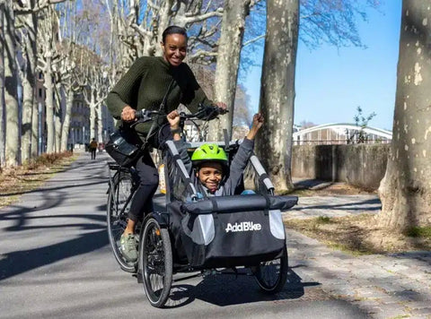 Addbike - AddBike+ Kid Kit | Front - Mounted Family Cargo Bike Conversion - Hitch A Bike - 