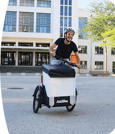 The AddBike+ Cargo Bike Trailer | Front Mounted