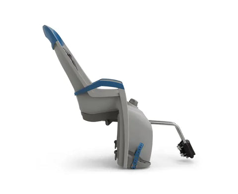 Hamax Amaze Frame-Mounted Bike Seat — Light Grey/Petrol Blue