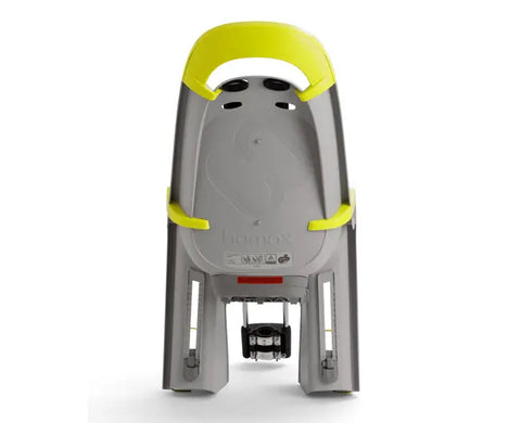 Hamax Amaze Frame-Mounted Bike Seat 2026 — Grey/Lime Green (view 2)