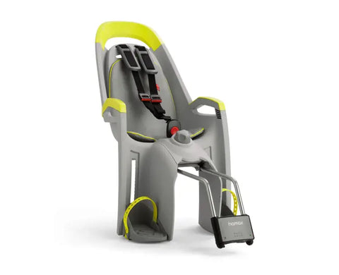 Hamax Amaze Frame-Mounted Bike Seat 2026 — Grey/Lime Green (view 3)