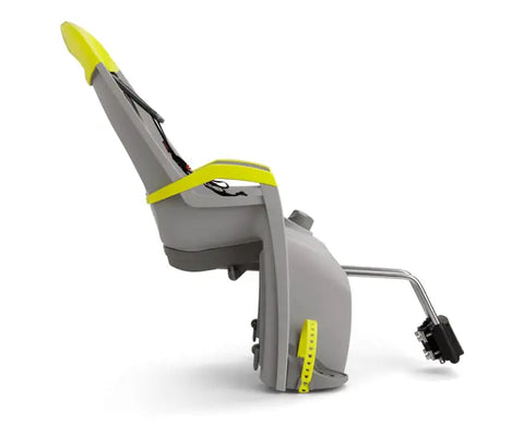 Hamax Amaze Frame-Mounted Bike Seat — Grey/Lime Green