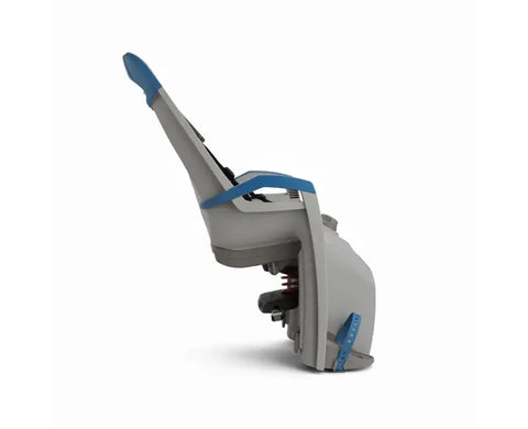 Hamax Amaze Rack-Mounted Bike Seat — Light Grey/Petrol Blue