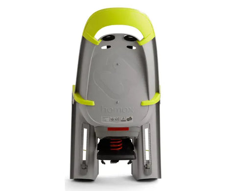 Hamax Amaze Rack-Mounted Bike Seat 2026 — Grey/Lime Green (view 2)