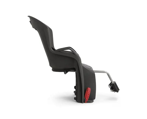 Hamax Amiga Frame-Mounted Bike Seat — Dark grey/Red