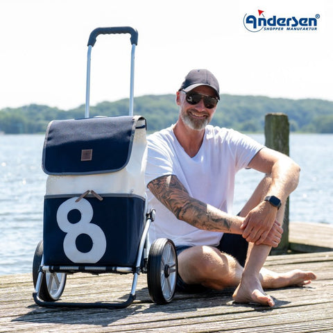 Andersen - Shopper - Andersen - Shopper | Bike Trailer Shopping Trolley | Royal Frame | 360° Mole 8 Bag - Hitch A Bike - 168-093-08