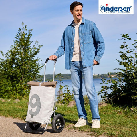 Andersen - Shopper - Andersen - Shopper | Bike Trailer Shopping Trolley | Royal Frame | 360° Steg 9 Bag - Hitch A Bike - 166-094-09
