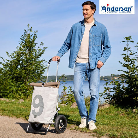 Andersen - Shopper - Andersen - Shopper | Bike Trailer Shopping Trolley | Royal Frame | 360° Steg 9 Bag - Hitch A Bike - 166-094-09