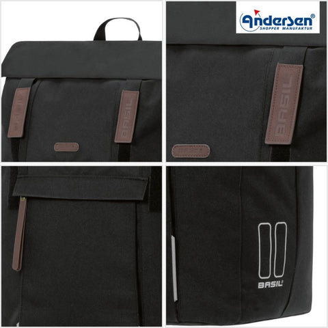 Andersen - Shopper - Andersen - Shopper | Bike Trailer Shopping Trolley | Royal Frame | Basil City Bag - Hitch A Bike - 168-240-80