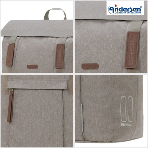 Andersen - Shopper - Andersen - Shopper | Bike Trailer Shopping Trolley | Royal Frame | Basil City Bag - Hitch A Bike - 168-240-80