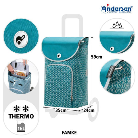 Andersen - Shopper - Andersen - Shopper | Bike Trailer Shopping Trolley | Royal Frame | Famke Bag - Hitch A Bike - 168-174-91