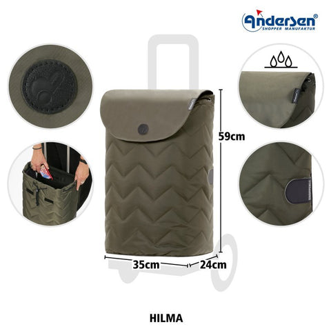 Andersen - Shopper - Andersen - Shopper | Bike Trailer Shopping Trolley | Royal Frame | Hilma Bag - Hitch A Bike - 168-241-40