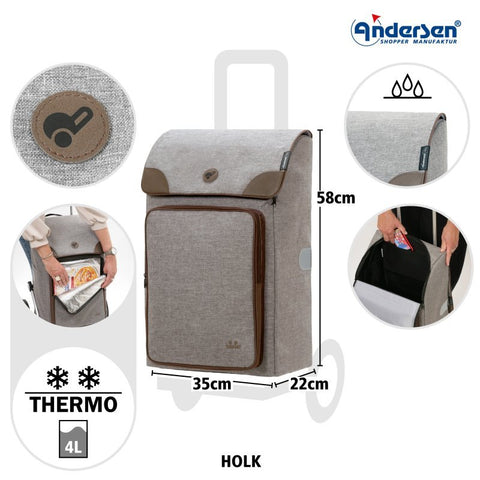 Andersen - Shopper - Andersen - Shopper | Bike Trailer Shopping Trolley | Royal Frame | Holk Bag - Hitch A Bike - 168-231-80