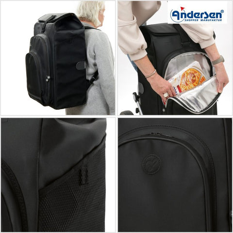 Andersen - Shopper - Andersen - Shopper | Bike Trailer Shopping Trolley | Royal Frame | Hydro 3.0 Bag - Hitch A Bike - 167-036-93