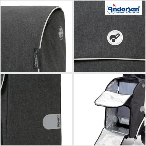 Andersen - Shopper - Andersen - Shopper | Bike Trailer Shopping Trolley | Royal Frame | Ipek Maxi Bag - Hitch A Bike - 168-236-80