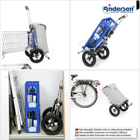 Andersen - Shopper - Andersen - Shopper | Bike Trailer Shopping Trolley | Royal Frame | Jelke Bag - Hitch A Bike - 167-238-80