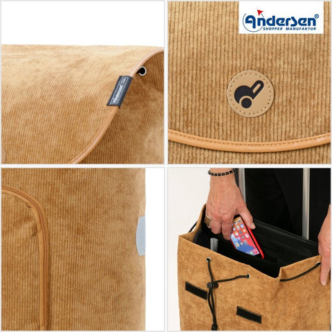 Andersen - Shopper - Andersen - Shopper | Bike Trailer Shopping Trolley | Royal Frame | Marta Bag - Hitch A Bike - 168-233-40