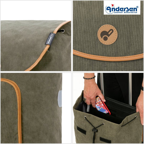 Andersen - Shopper - Andersen - Shopper | Bike Trailer Shopping Trolley | Royal Frame | Marta Bag - Hitch A Bike - 168-233-40