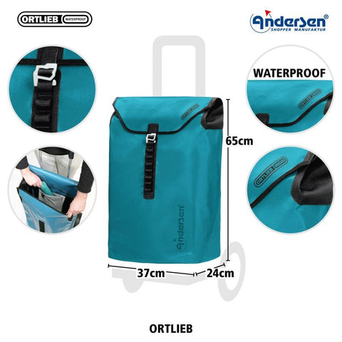 Andersen - Shopper - Andersen - Shopper | Bike Trailer Shopping Trolley | Royal Frame | Ortlieb Bag - Hitch A Bike - 167-082-94