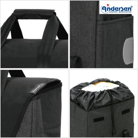 Andersen - Shopper - Andersen - Shopper | Bike Trailer Shopping Trolley | Royal Frame | Senta 2.0 Bag - Hitch A Bike - 168-028-92