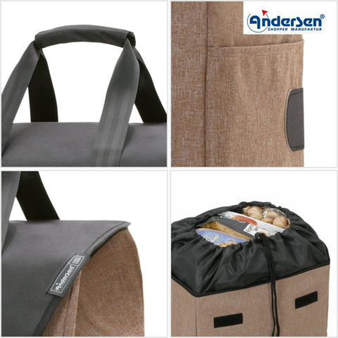 Andersen - Shopper - Andersen - Shopper | Bike Trailer Shopping Trolley | Royal Frame | Senta 2.0 Bag - Hitch A Bike - 168-028-92