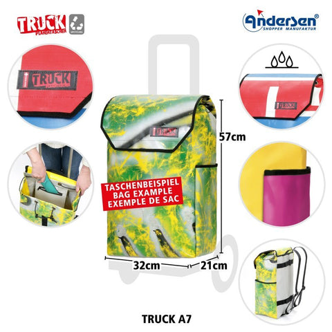 Andersen - Shopper - Andersen - Shopper | Bike Trailer Shopping Trolley | Royal Frame | Truck A7 Bag - Hitch A Bike - 167-099-00
