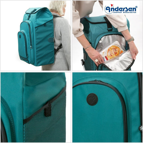 Andersen - Shopper - Andersen - Shopper | Bike Trailer Shopping Trolley | Royal Plus Frame | Hydro 3.0 Bag - Hitch A Bike - 147-036-93