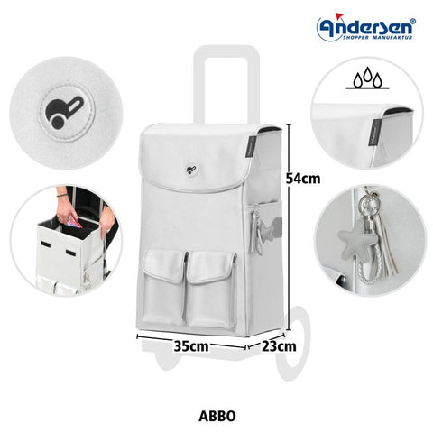 Andersen - Shopper - Andersen - Shopper | Bike Trailer Shopping Trolley | Scala Frame | Abbo Bag - Hitch A Bike - 112-234-20