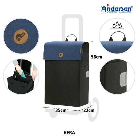 Andersen - Shopper - Andersen - Shopper | Bike Trailer Shopping Trolley | Scala Frame | Hera Bag - Hitch A Bike - 112-004-44