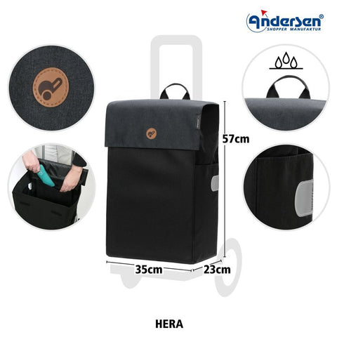 Andersen - Shopper - Andersen - Shopper | Bike Trailer Shopping Trolley | Scala Frame | Hera Bag - Hitch A Bike - 112-004-44