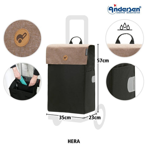 Andersen - Shopper - Andersen - Shopper | Bike Trailer Shopping Trolley | Scala Frame | Hera Bag - Hitch A Bike - 112-004-44