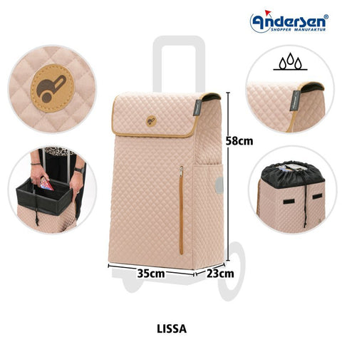Andersen - Shopper - Andersen - Shopper | Bike Trailer Shopping Trolley | Scala Frame | Lissa Bag - Hitch A Bike - 112-232-40