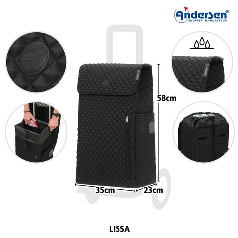 Andersen - Shopper - Andersen - Shopper | Bike Trailer Shopping Trolley | Scala Frame | Lissa Bag - Hitch A Bike - 112-232-80