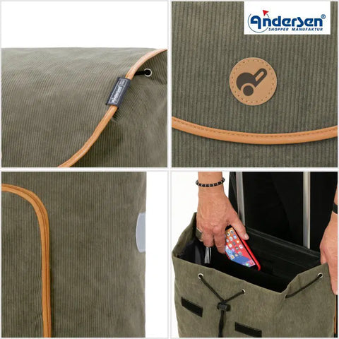 Andersen - Shopper - Andersen - Shopper - Bike Trailer Shopping Trolley - Scala Frame - Marta Bag - Hitch A Bike - 112-233-50