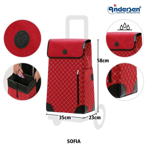 Andersen - Shopper - Andersen - Shopper | Bike Trailer Shopping Trolley | Scala Frame | Sofia Bag - Hitch A Bike - 112-202-70