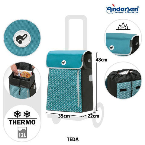 Andersen - Shopper - Andersen - Shopper | Bike Trailer Shopping Trolley | Scala Frame | Teda Bag - Hitch A Bike - 112-235-90