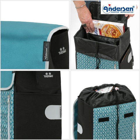 Andersen - Shopper - Andersen - Shopper | Bike Trailer Shopping Trolley | Scala Frame | Teda Bag - Hitch A Bike - 112-235-90