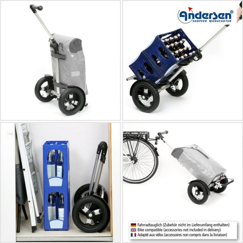 Andersen - Shopper - Andersen - Shopper | Bike Trailer Shopping Trolley | Tura Frame | Ortlieb Bag - Hitch A Bike - 136-082-94