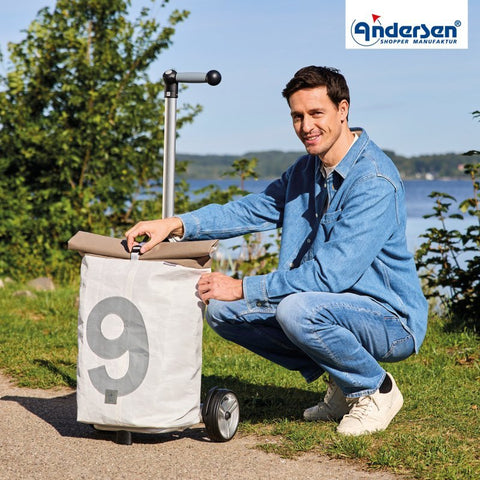 Andersen - Shopper - Andersen - Shopper | Bike Trailer Shopping Trolley | Unus Frame | 360° Steg 9 Bag - Hitch A Bike - 140-094-09