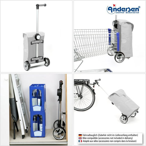 Andersen - Shopper - Andersen - Shopper | Bike Trailer Shopping Trolley | Unus Frame | Hilma Bag - Hitch A Bike - 140-241-90