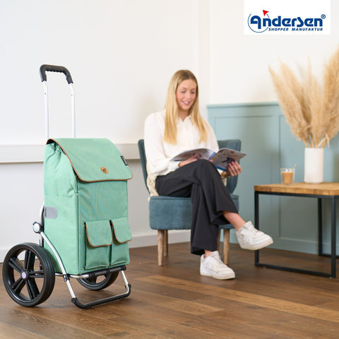 Andersen-Shopping - Andersen-Shopper Cargo Bike Trailer | Shopping Trolley | Royal Frame | IPEK MA Bag - 167-219-50 - Hitch A Bike - United Kingdom