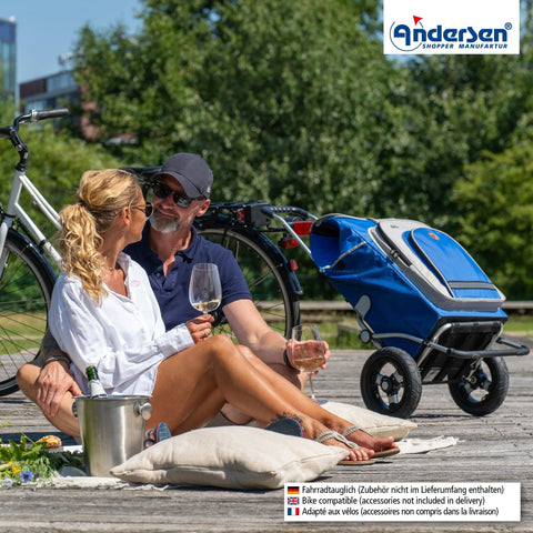 Andersen-Shopping - Andersen-Shopper | Bike Trailer | Shopping Trolley | Royal Frame | Hydro 2.1 Bag - 167-036-22 - Hitch A Bike - {{ shop.shopifyCountryName }}