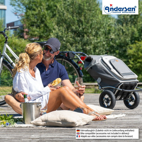 Andersen-Shopping - Andersen-Shopper | Bike Trailer | Shopping Trolley | Royal Frame | Hydro 2.1 Bag - 167-036-22 - Hitch A Bike - {{ shop.shopifyCountryName }}
