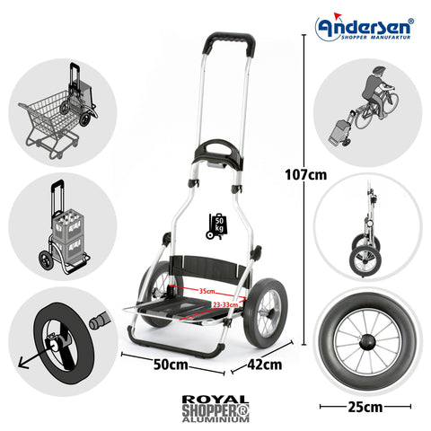 Andersen-Shopping - Andersen-Shopper | Bike Trailer | Shopping Trolley | Royal Frame | Inra Bag - 168-227-80 - Hitch A Bike - United Kingdom