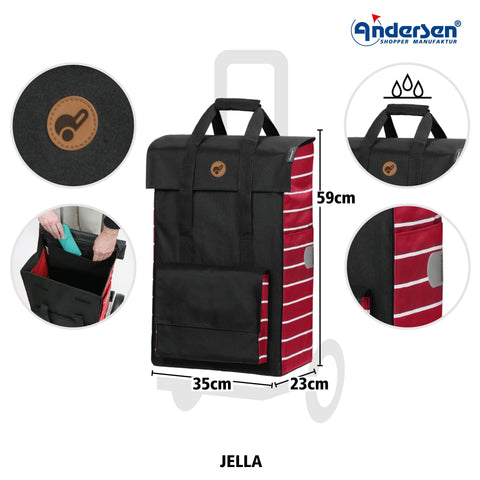 Andersen-Shopping - Andersen-Shopper | Bike Trailer | Shopping Trolley | Royal Frame | Jella Bag - 166-214-70 - Hitch A Bike - United Kingdom