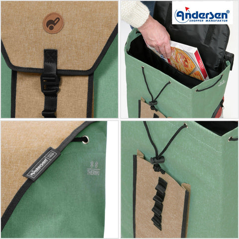 Andersen-Shopping - Andersen-Shopper | Bike Trailer | Shopping Trolley | Royal Frame | Oli.P 2.0 Bag - 166-211-40 - Hitch A Bike - United Kingdom