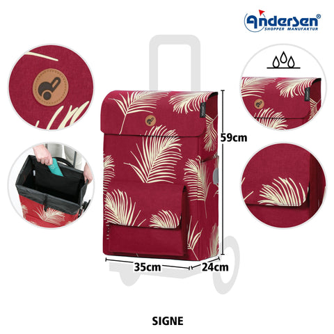Andersen-Shopping - Andersen-Shopper | Bike Trailer | Shopping Trolley | Royal Frame | Signe Bag - 168-224-70 - Hitch A Bike - United Kingdom