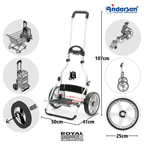 Andersen-Shopping - Andersen-Shopper | Bike Trailer | Shopping Trolley | Royal Frame | Truck A7 Bag - - Hitch A Bike - United Kingdom