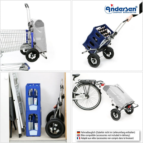 Andersen-Shopping - Andersen-Shopper | Bike Trailer | Shopping Trolley | Royal Plus Frame | Fado 2.1 Bag - 142-143-72 - Hitch A Bike - United Kingdom